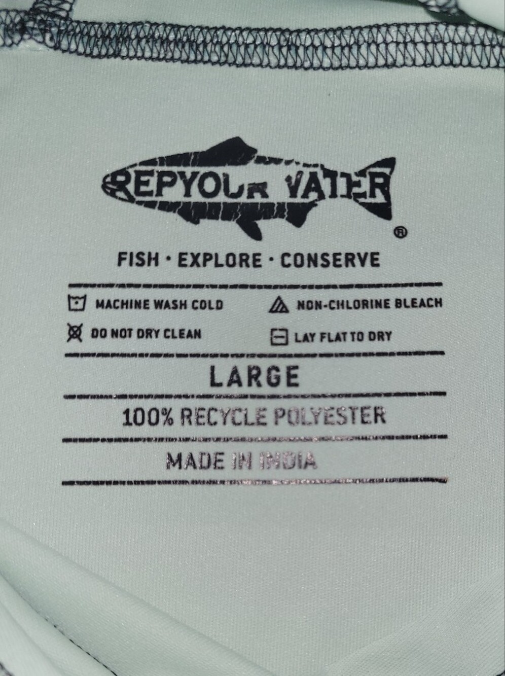 Rep Your Water Freshwater Fish Spine Sun Hoodie - Picture 7 of 7